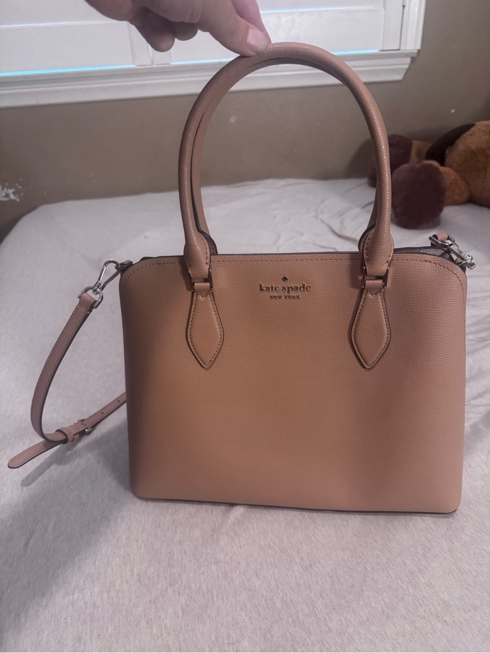 Kate Spade Large Darcy Satchel Tan